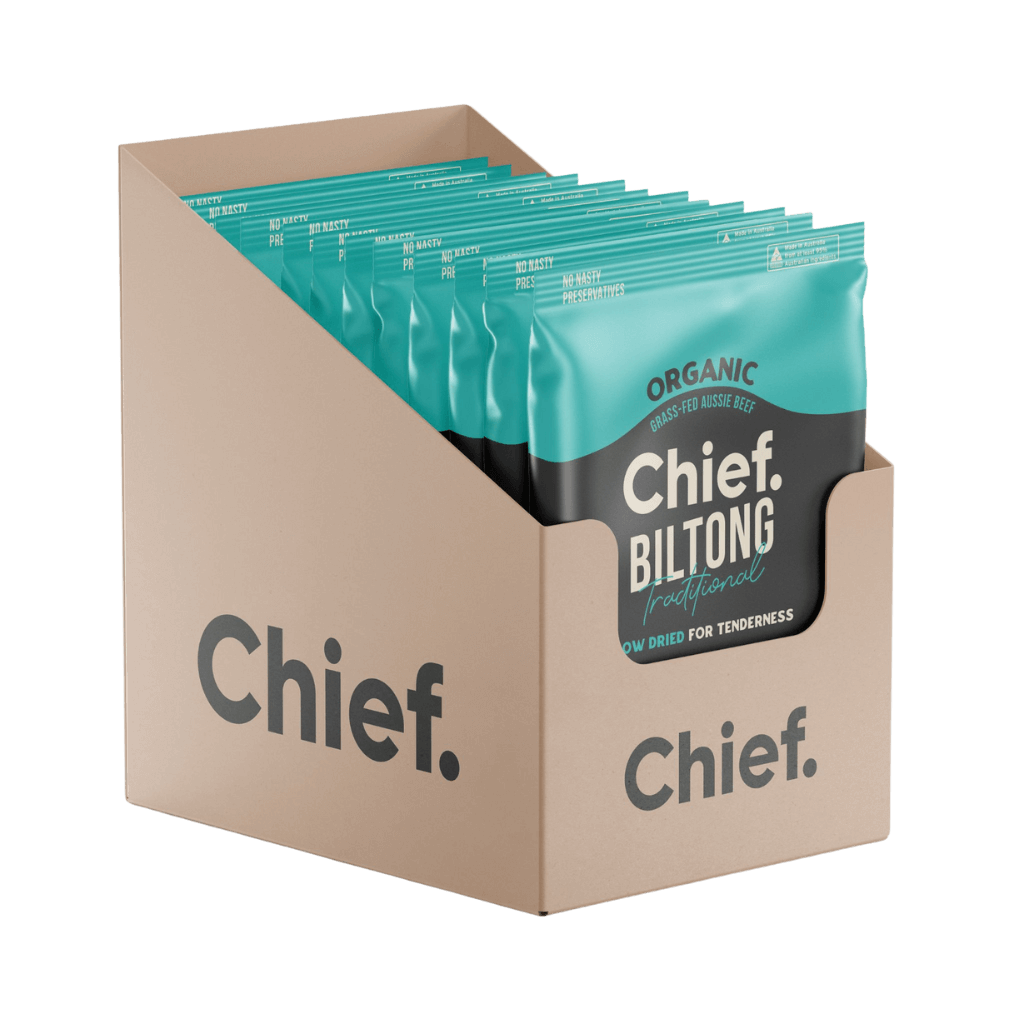 Organic Biltong (1) & CHIEF-Biltong-Box-Of-12-BEEF