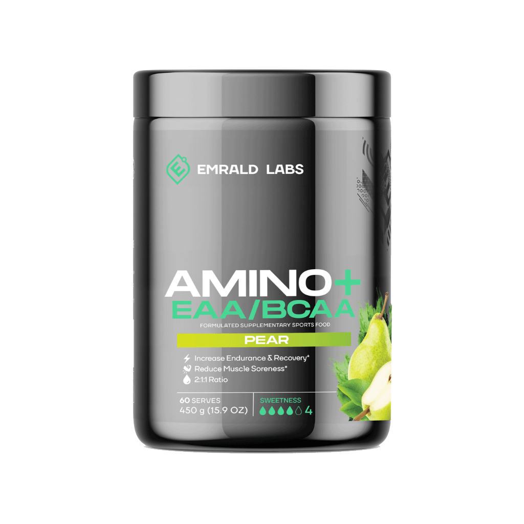 Amino+ EAA/BCAA (6) & EMRALD-Amino+-60Srv-Pear