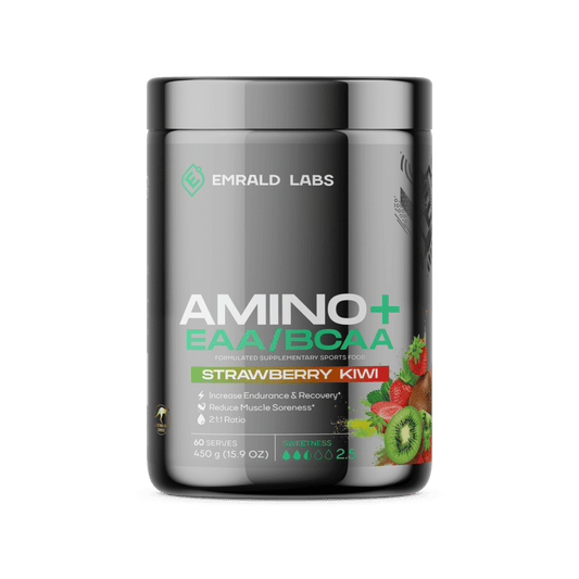 Amino+ EAA/BCAA & EMRALD-Amino+-60Srv-Straw