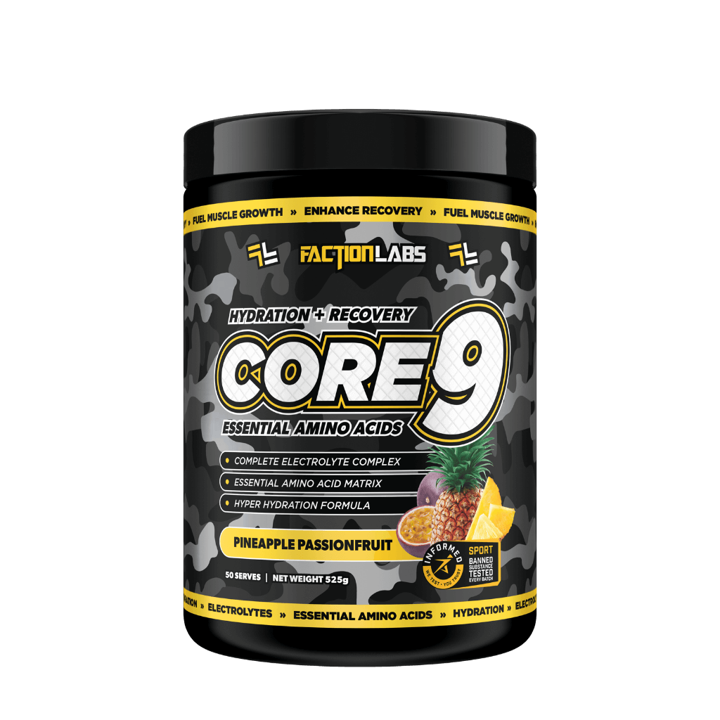 Core 9 EAA+BCAA (3) & FACTION-CORE9-60Srvs-P