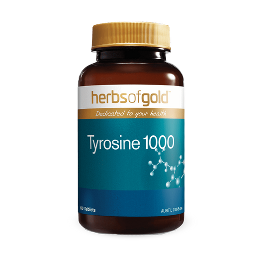 Herbs of Gold Tyrosine 1000 (60 tabs)