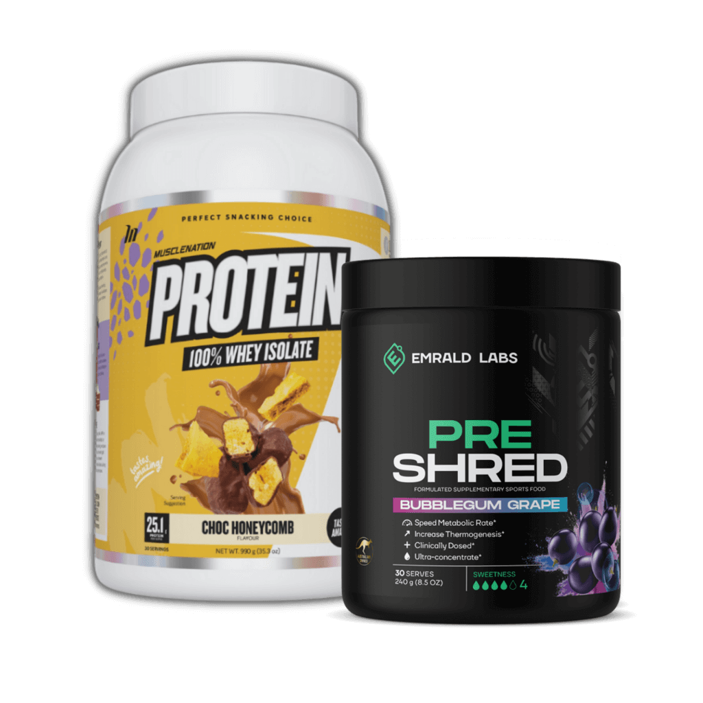 Muscle Nation Protein + Pre Shred