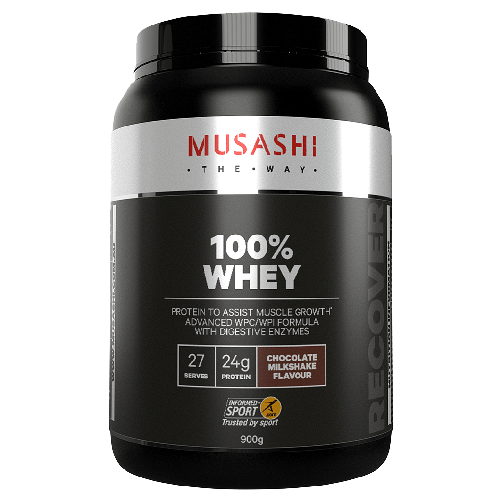 Musashi 100% Whey & MUSASHI-100%WHEY-900G-CHOC