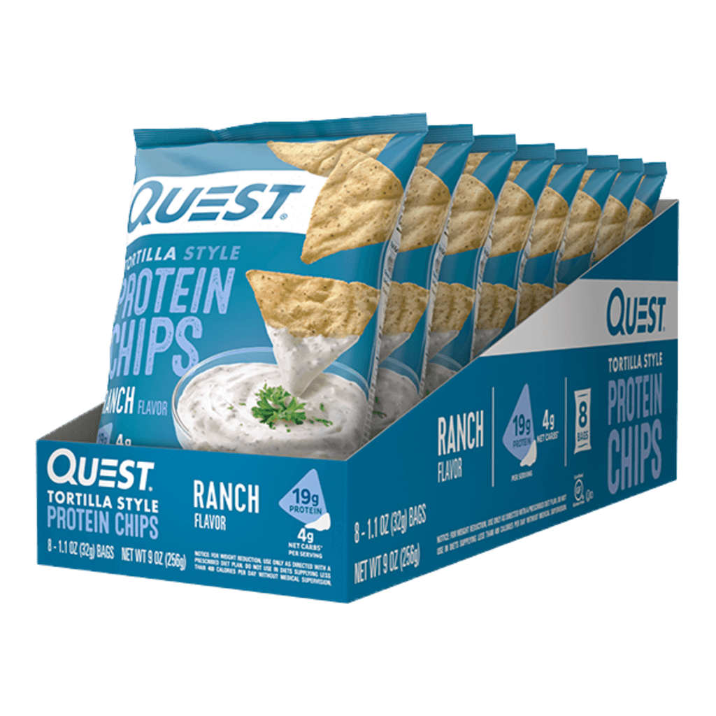 Tortilla Protein Chips (2) & QUEST-TOR-CHP-BOX-8-Ran
