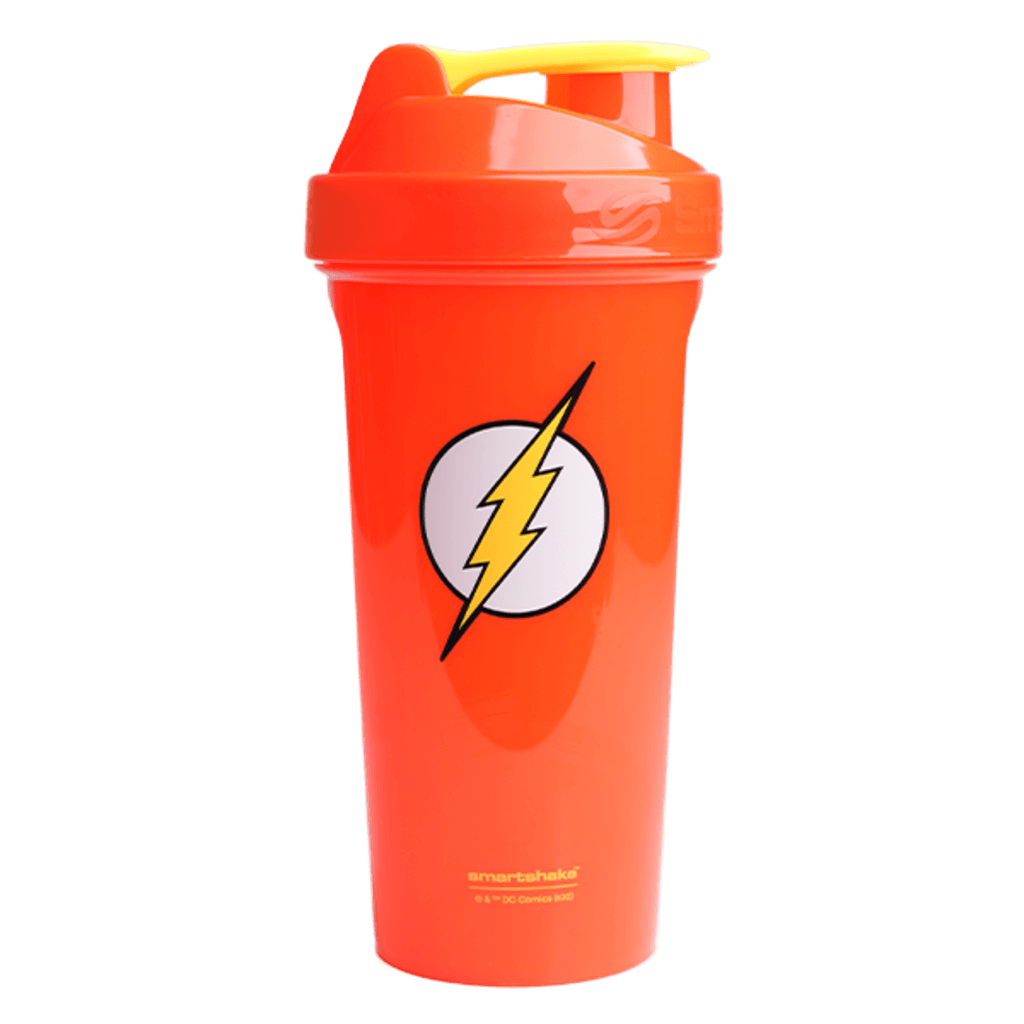 Superhero Comics Shaker (5) & SMARTSHAKE-DC-COMICS-LITE-Shaker-800ml-Flash