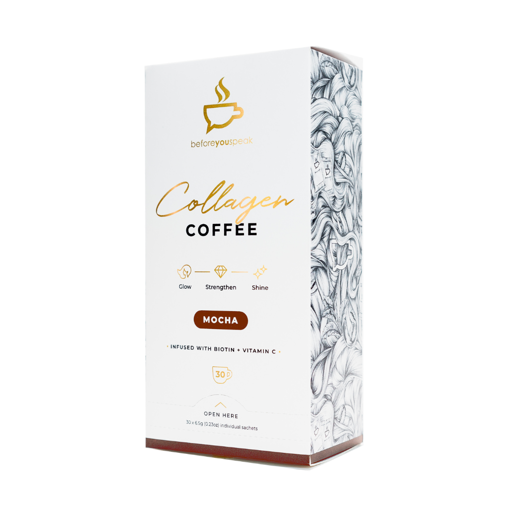 Glow - Collagen Coffee & BYS-Collagen-Cof-30srv-Moc
