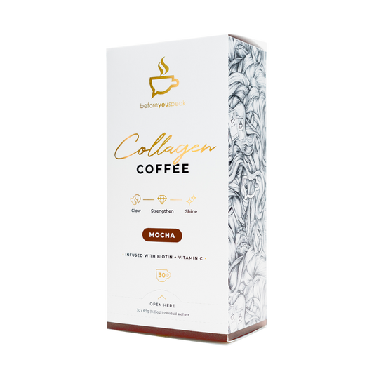 Glow - Collagen Coffee & BYS-Collagen-Cof-30srv-Moc
