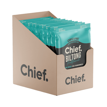 Organic Biltong (1) & CHIEF-Biltong-Box-Of-12-BEEF