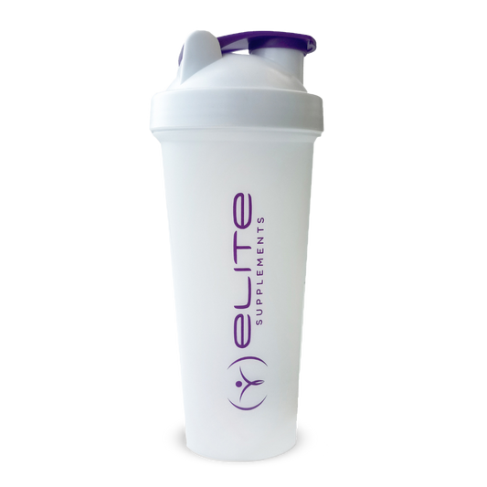 Elite Supps Shaker 600ml White & ES-600ML-SH-W