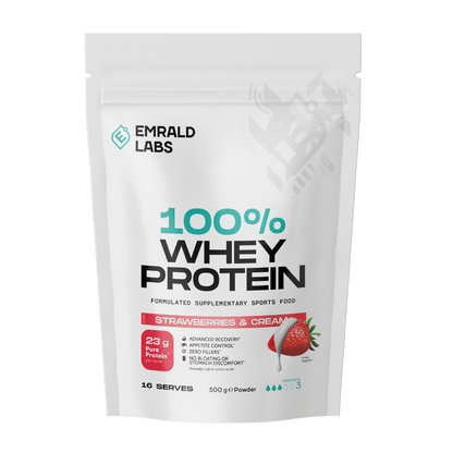 Emrald-100%Whey-500g-Straw
