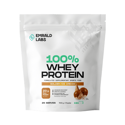 100% Whey Protein (6) & Emrald-Whey-908g-GoldIce