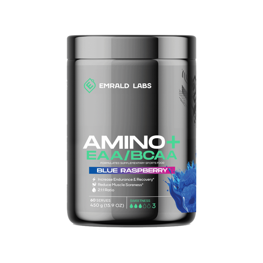 Amino+ EAA/BCAA (5) & EMRALD-Amino+-60Srv-Blu