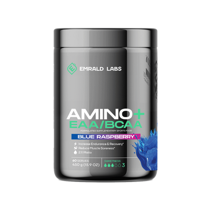 Amino+ EAA/BCAA (5) & EMRALD-Amino+-60Srv-Blu