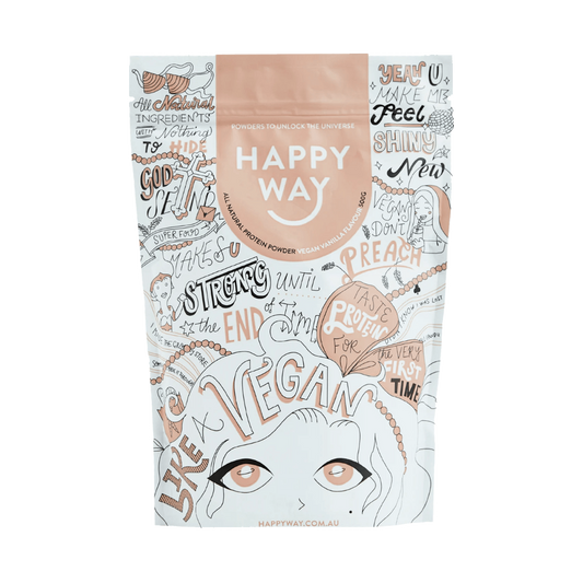 Happy Way Vegan Protein & HappyWay-NatVegan-500g-Van