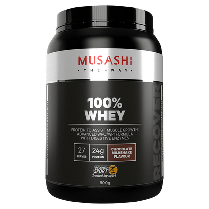 Musashi 100% Whey & MUSASHI-100%WHEY-900G-CHOC