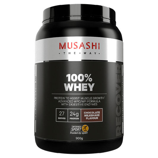 Musashi 100% Whey & MUSASHI-100%WHEY-900G-CHOC