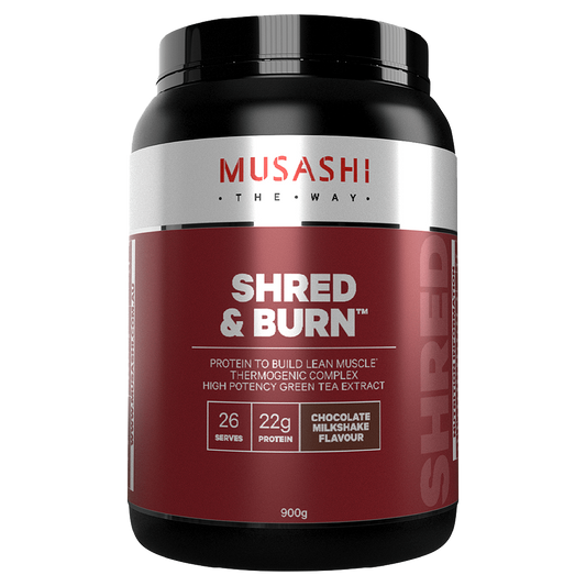 Musashi Shred and Burn & MUSASHI-SHRED-BURN-900G-CHOC