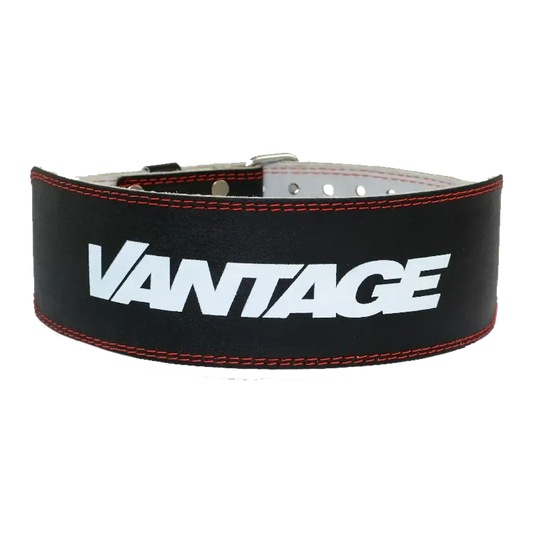 Leather Weightlifting Belt & V-LEATHER-LIFTING-BELT-BLACK-4"-S